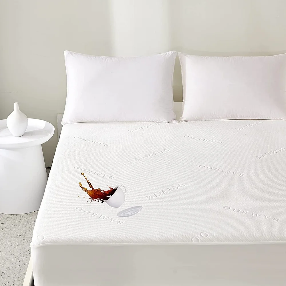 New! Bamboo Mattress Waterproof Protector Twin with Deep Pockets